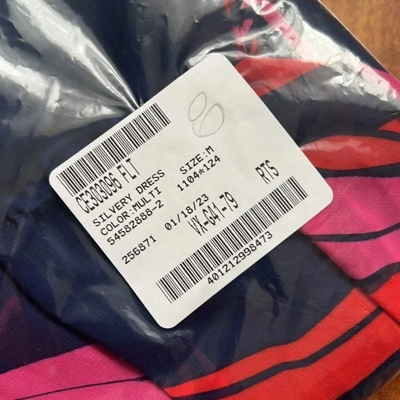 Trina Turk Silvery Dress Mini Length Floral Print Multicolor Size Medium - Picture 6 of 7